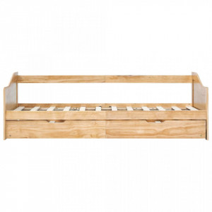 Cadru pat canapea, extensibil, 90 x 200 cm, lemn de pin - Img 4