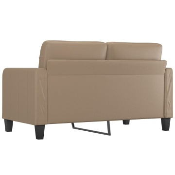 Canapea cu 2 locuri, cappuccino, 140 cm, piele ecologică - Img 8