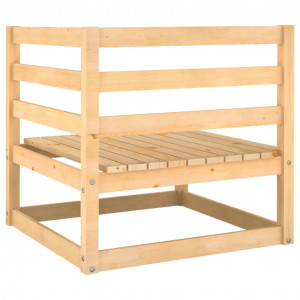 Canapea de colț pentru grădină, lemn masiv de pin - Img 4