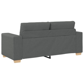 Canapea lovesea gri închis 140 cm țesătură - Img 5