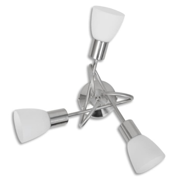 Candelabru cu cristale, design cromat - Img 4