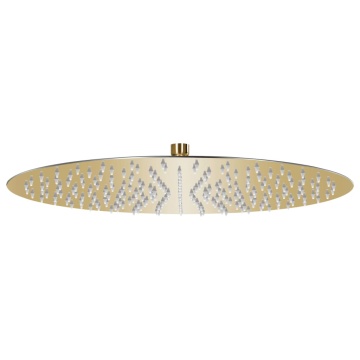 Cap de duș tip ploaie rotund, auriu, 40 cm, oțel inoxidabil - Img 1