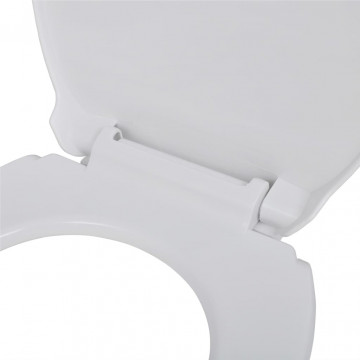 Capace WC cu închidere silențioasă, 2 buc., alb, plastic - Img 8