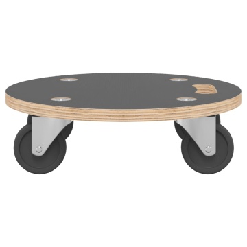 Cărucioare de transport, 2 buc., rotunde, Ø38x11,5 cm, 250 kg - Img 4