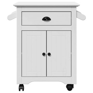 Cărucior de bucătărie „BODO” Alb 72x45x80 cm - Img 4