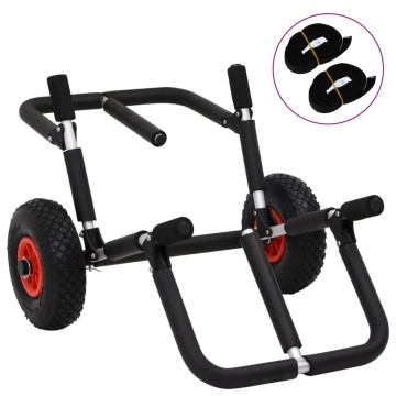 Cărucior de SUP pentru 2 plăci de surf pliabil, 90 kg, aluminiu - Img 1