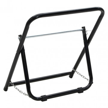 Căruț tambur furtun 48 cm 45 kg negru oțel vopsit electrostatic - Img 8