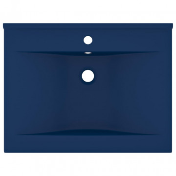 Chiuvetă baie lux orificiu robinet albastru 60x46 cm ceramică - Img 3