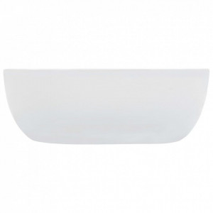 Chiuvetă de baie, alb, 42,5x42,5x14,5 cm, ceramică - Img 3
