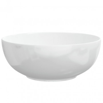 Chiuvetă de baie, alb, 44x17 cm, ceramică, rotundă - Img 8