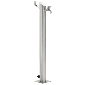 Coloană de apă de grădină, 95 cm, oțel inoxidabil, rotund - Img 1