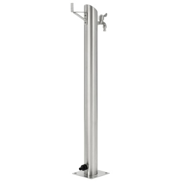 Coloană de apă de grădină, 95 cm, oțel inoxidabil, rotund - Img 3