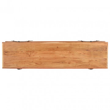 Comodă TV, 160 x 40 x 50 cm, lemn masiv de acacia - Img 3