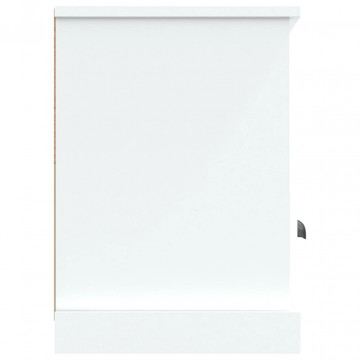 Comodă TV, alb, 100x35x50 cm, lemn prelucrat - Img 7