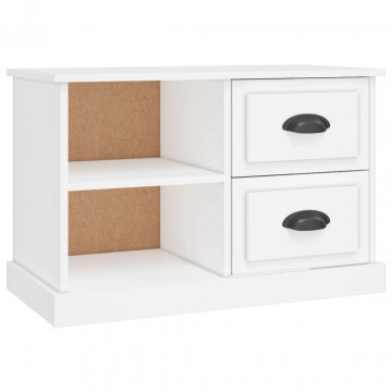 Comodă TV, alb, 73x35,5x47,5 cm, lemn prelucrat - Img 2