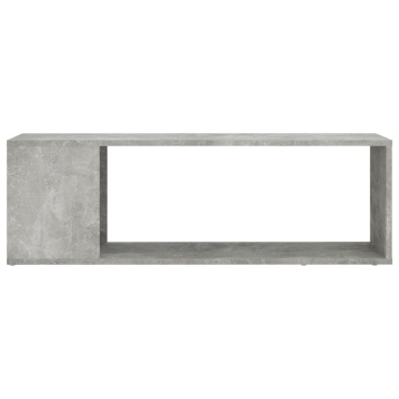 Comodă TV, gri beton, 100x24x32 cm, lemn prelucrat - Img 3