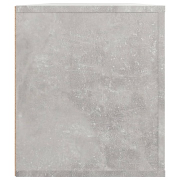 Comodă TV, gri beton, 100x35x40 cm, lemn prelucrat - Img 7