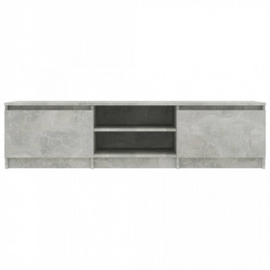 Comodă TV, gri beton, 140 x 40 x 35,5 cm, PAL - Img 6