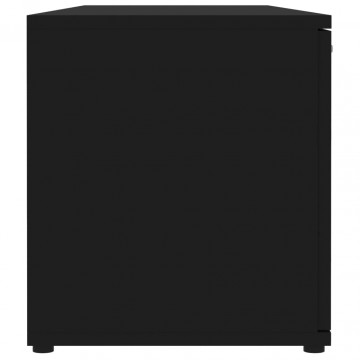 Comodă TV, negru, 120 x 34 x 37 cm, PAL - Img 7
