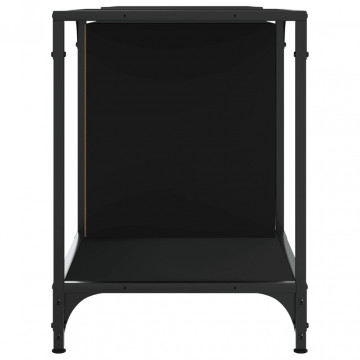 Comodă TV, negru, 153x37x50 cm, lemn compozit - Img 8