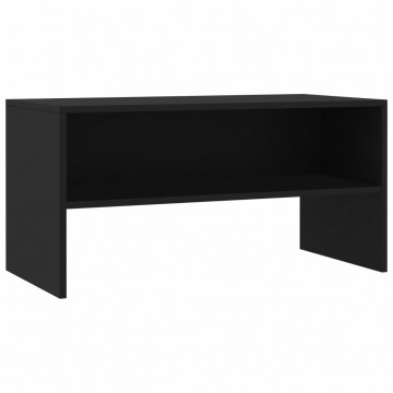 Comodă TV, negru, 80x40x40 cm, PAL - Img 2