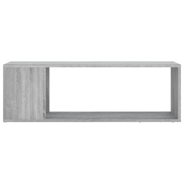 Comodă TV, sonoma gri, 100x24x32 cm, lemn prelucrat - Img 8