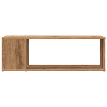 Comodă TV, stejar artizanal, 100x24x32 cm, lemn prelucrat - Img 4
