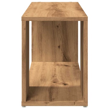 Comodă TV, stejar artizanal,80x24x32cm, lemn prelucrat - Img 5