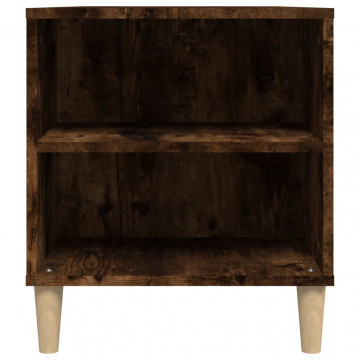 Comodă TV, stejar fumuriu, 102x44,5x50 cm, lemn prelucrat - Img 7