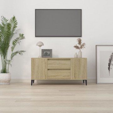 Comodă TV, stejar sonoma, 102x44,5x50 cm, lemn prelucrat - Img 3