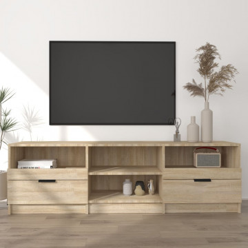 Comodă TV, stejar sonoma, 150x33,5x45 cm, lemn prelucrat - Img 1