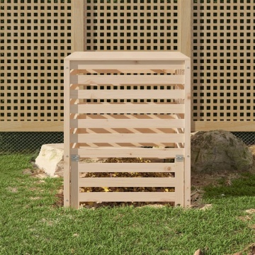 Compostor, 82,5x82,5x99,5 cm, lemn masiv de pin - Img 1