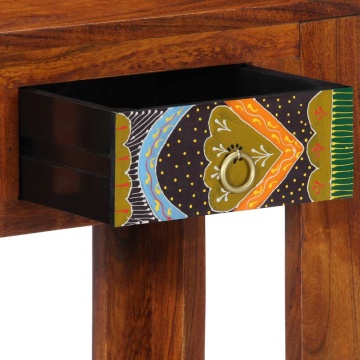 Consolă 80x35x75 cm din lemn masiv de salcâm - Img 5