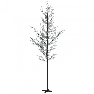 Copac cu flori de cireș cu LED, 672 LED-uri alb calde, 400 cm - Img 2
