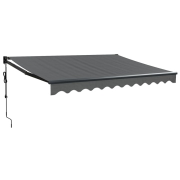 Copertină automată retractabilă, antracit, 3,5x2,5 m - Img 2