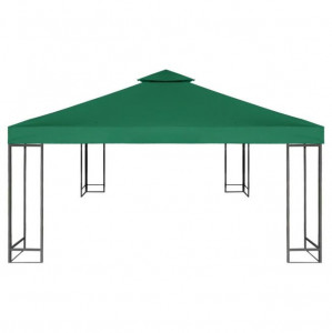 Copertină de rezervă acoperiș foișor, verde, 3x3 m, 310 g/m² - Img 4