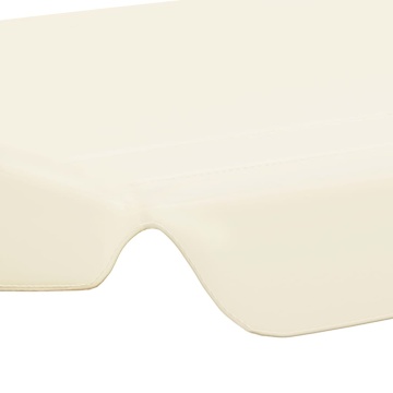 Copertină de rezervă leagăn grădină, crem, 150/130x105/70 cm - Img 6