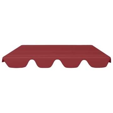 Copertină de rezervă leagăn grădină, roșu vin 150/130x105/70 cm - Img 3