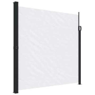 Copertină laterală retractabilă, alb, 200x600 cm - Img 2