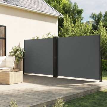 Copertină laterală retractabilă, antracit, 180x600 cm - Img 1