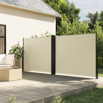 Copertină laterală retractabilă, crem, 160 x 600 cm - Img 1