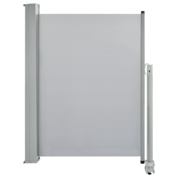 Copertină laterală retractabilă de terasă, gri, 100 x 300 cm - Img 2