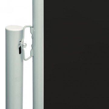 Copertină laterală retractabilă de terasă, negru, 200x600 cm - Img 3