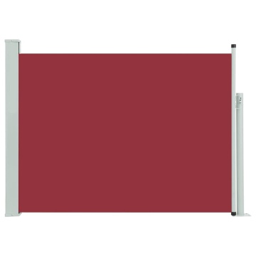 Copertină laterală retractabilă de terasă, roșu, 100x500 cm - Img 2