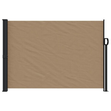 Copertină laterală retractabilă, gri taupe, 140x600 cm - Img 3