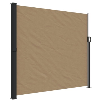Copertină laterală retractabilă, gri taupe, 180x600 cm - Img 2