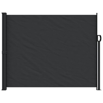 Copertină laterală retractabilă, negru, 160 x 600 cm - Img 3