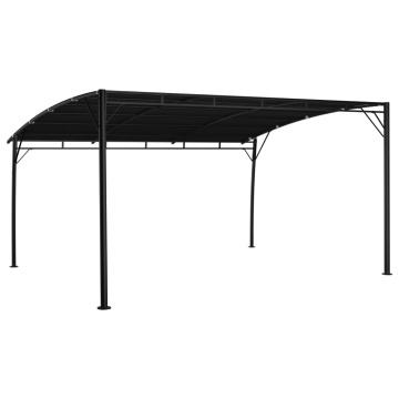 Copertină pavilion de grădină, antracit, 4x3x2,55 m - Img 4