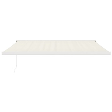 Copertină retractabilă, crem, 4x3 m, textil și aluminiu - Img 3