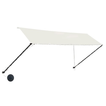 Copertină retractabilă cu LED, crem, 350 x 150 cm - Img 3